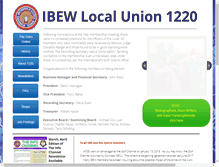 Tablet Screenshot of ibew1220.com